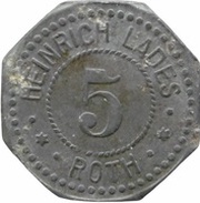 5 Pfennig - Roth Heinrich Lades obverse image