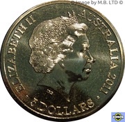 5 Dollars - Elizabeth II 4th Portrait - Queen's Visit Commonwealth Heads of Government Meeting obverse image
