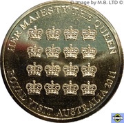5 Dollars - Elizabeth II 4th Portrait - Queen's Visit Commonwealth Heads of Government Meeting reverse image