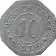 10 Pfennig - Roth Heinrich Lades obverse image