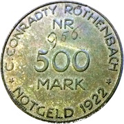 500 Mark - Röthenbach C. Conradty obverse image