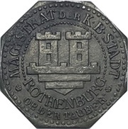 5 Pfennig - Rothenburg ob der Tauber obverse image