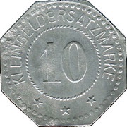 10 Pfennig - Rothenburg ob der Tauber, Germany, 1917 reverse image