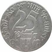 25 Pfennig - Rothenburg ob der Tauber Rathaus-Portal obverse image