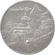 25 Pfennig - Rothenburg ob der Tauber Kobolzeller Tor, Germany, 1921 reverse image