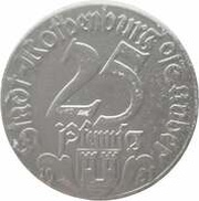 25 Pfennig - Rothenburg ob der Tauber Plönlein obverse image