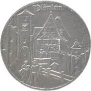 25 Pfennig - Rothenburg ob der Tauber Plönlein, Germany, 1921 reverse image