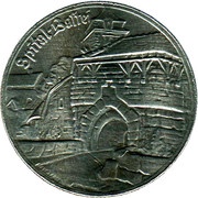 25 Pfennig - Rothenburg ob der Tauber Spital Bastei, Germany, 1921 reverse image