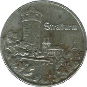 25 Pfennig - Rothenburg ob der Tauber Strafturm, Germany, 1921 reverse image