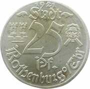 25 Pfennig - Rothenburg ob der Tauber St.Jakobs Kirche obverse image