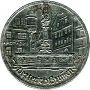 25 Pfennig - Rothenburg ob der Tauber Herterich Bruñen, Germany, 1921 reverse image