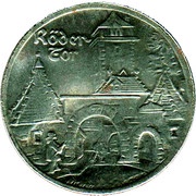 25 Pfennig - Rothenburg ob der Tauber Röder Tor, Germany, 1921 reverse image