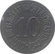 10 Pfennig - Rottenburg o. d. Laaber, Germany, 1917 reverse image