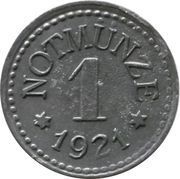 1 Pfennig - Schauenstein H. Heye Glasfabrik, Germany, 1921 reverse image