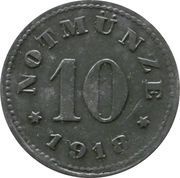10 Pfennig - Schauenstein H. Heye Glasfabrik, Germany, 1918 reverse image