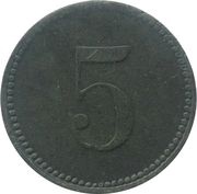 5 Pfennig - Scheinfeld, Germany, 1917 reverse image
