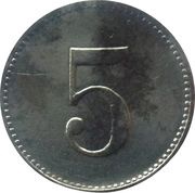 5 Pfennig - Scheinfeld, Germany, 1921 reverse image