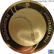 5 Dollars - Elizabeth II 4th Portrait - 100th Mens Champion Australian Open obverse image