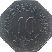 10 Pfennig - Schnufenhofen, Germany,  reverse image