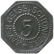 5 Pfennig - Schönberg Xaver Geiss obverse image