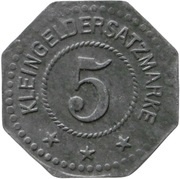 5 Pfennig - Schönberg Xaver Geiss, Germany,  reverse image