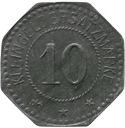 10 Pfennig - Schönberg Xaver Geiss, Germany,  reverse image