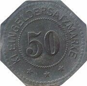 50 Pfennig - Schönberg, Germany, 1917 reverse image