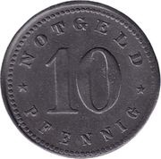 10 Pfennig - Schrobenhausen, Germany, 1917 reverse image