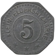 5 Pfennig - Schwandorf Bayerische Braunkohlen-Industrie A.G., Germany,  reverse image