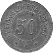 50 Pfennig - Schwandorf Bayerische Braunkohlen-Industrie A.G., Germany,  reverse image
