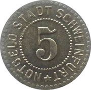 5 Pfennig - Schweinfurt obverse image