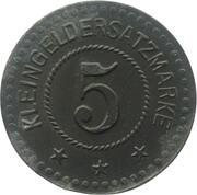 5 Pfennig - Schweinfurt Fries and Höpflinger, Germany,  reverse image