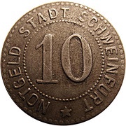 10 Pfennig - Schweinfurt obverse image