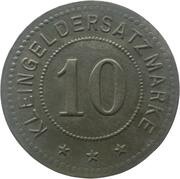 10 Pfennig - Schweinfurt Bayrische Schuhfabriken A.-G., Germany,  reverse image