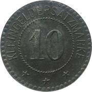 10 Pfennig - Schweinfurt Fries and Höpflinger, Germany,  reverse image