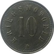 10 Pfennig - Simbach am Inn, Germany,  reverse image