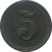 5 Pfennig - Sonthofen, Germany, 1917 reverse image