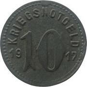 10 Pfennig - Speyer, Germany, 1917 reverse image