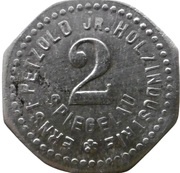 2 Pfennig - Spiegelau Ernst Petzold Jr. Holzindustrie obverse image