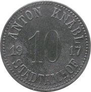10 Pfennig - Stadtamhof Anton Knabl obverse image