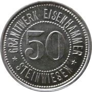 50 Pfennig - Steinwiesen Granitwerk Eisenhammer obverse image