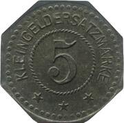 5 Pfennig - Straubing E./R.J.R., Germany,  reverse image