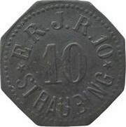 10 Pfennig - Straubing E./R.J.R. obverse image