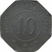 10 Pfennig - Straubing E./R.J.R., Germany,  reverse image