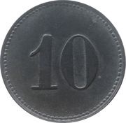 10 Pfennig - Tegernsee-Rottach, Germany, 1917 reverse image
