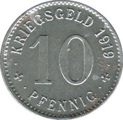 10 Pfennig - Treuchtlingen, Germany, 1918-1920 reverse image