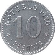 10 Pfennig - Treuchtlingen, Germany, 1920 reverse image