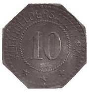 10 Pfennig - Trostberg Bayer. Stickstoffwerke, Germany,  reverse image
