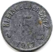 5 Pfennig - Uffenheim, Germany, 1917 reverse image