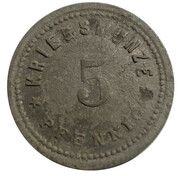 5 Pfennig - Viechtach, Germany, 1917 reverse image